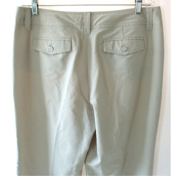 Dress Barn Women's Beige Mid Rise Straight Leg Zip Front Dress Pants Size 14 - Picture 5 of 9